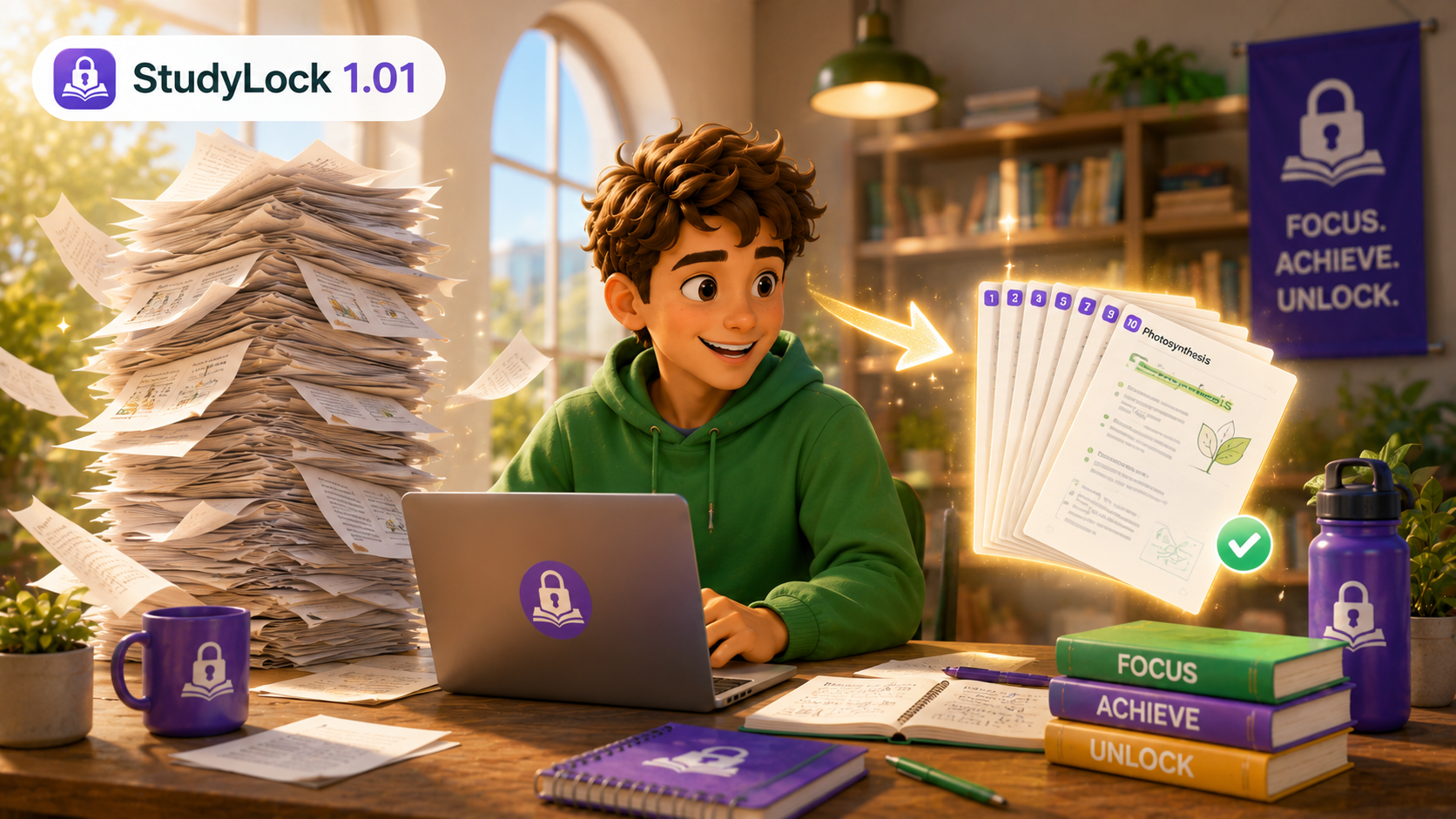 StudyLock 1.01 smarter PDF page selection and UI improvements