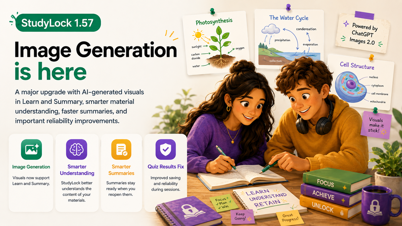 StudyLock 1.57 Image Generation update